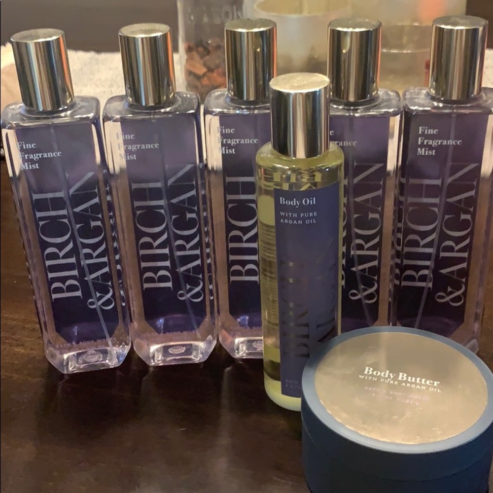Bath and Body Works lot Birch and Argan